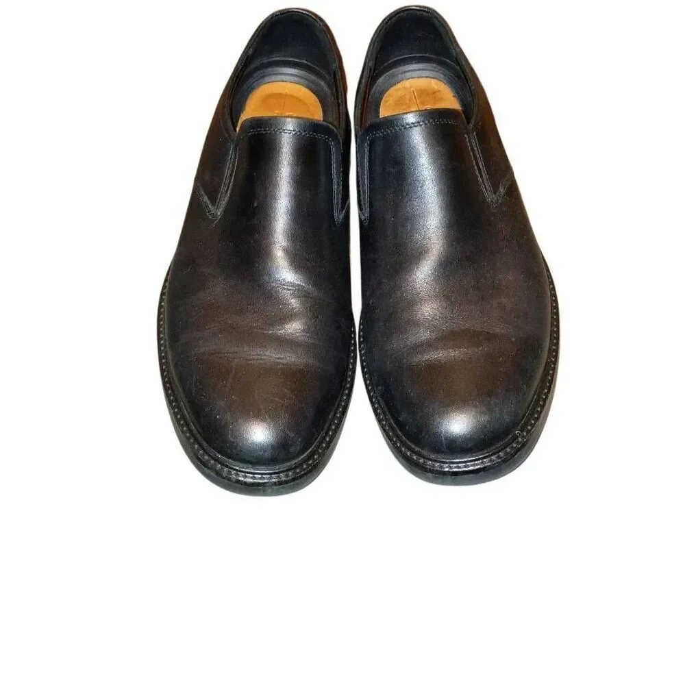 ECCO Men's London Apron Toe Slip On Loafer Black Size US 12/12.5
